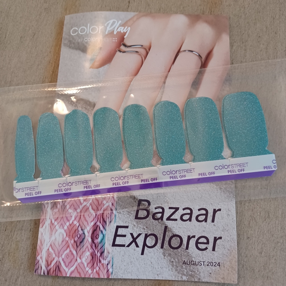 Color Street Nail Polish Strips - Timeless Turquoise